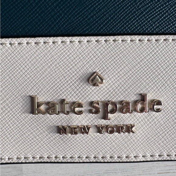 Kate Spade Teal and Cream Leather Crossbody Bag - Picture 5 of 5